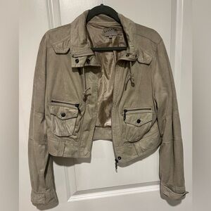 Ashley By 26 International Camel Faux Suede Jacket